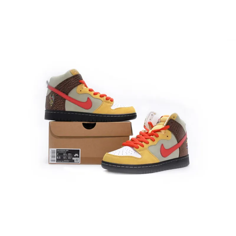 pk god batch color skates x nike sb dunk high kebab and destroy cz2205-700