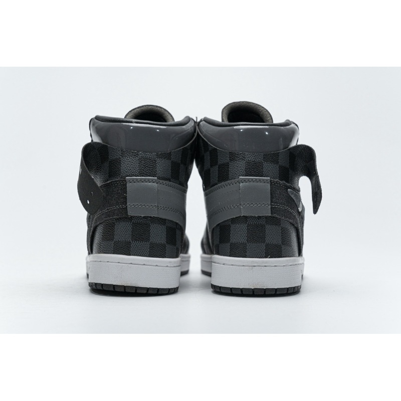 PK God Batch Air Jordan 1 High Grey X LOUIS VUITTON (regular Jordan shoe box)