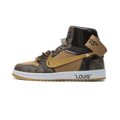 PK God Batch Louis Vuitton X Nike Air Jordan 1 (regular Jordan shoe box) 01