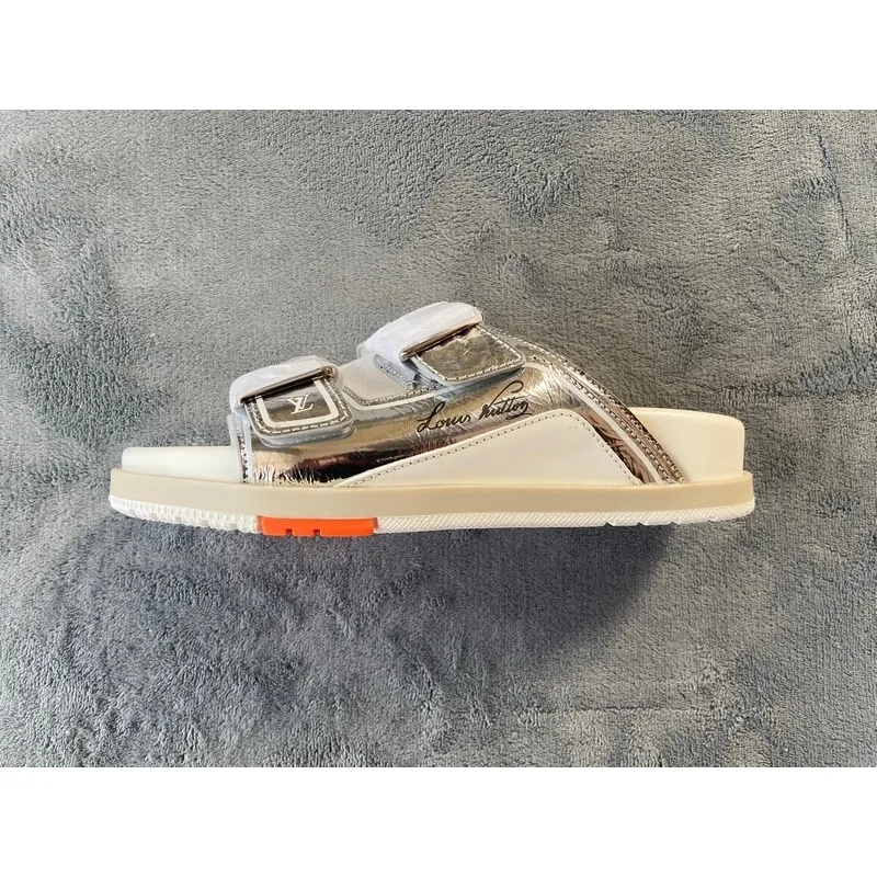 Pkstockx LOUIS VUITTON Trainer White Silver