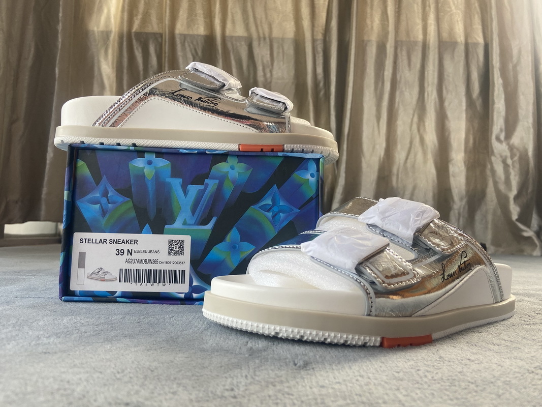 Pkstockx LOUIS VUITTON Trainer White Silver