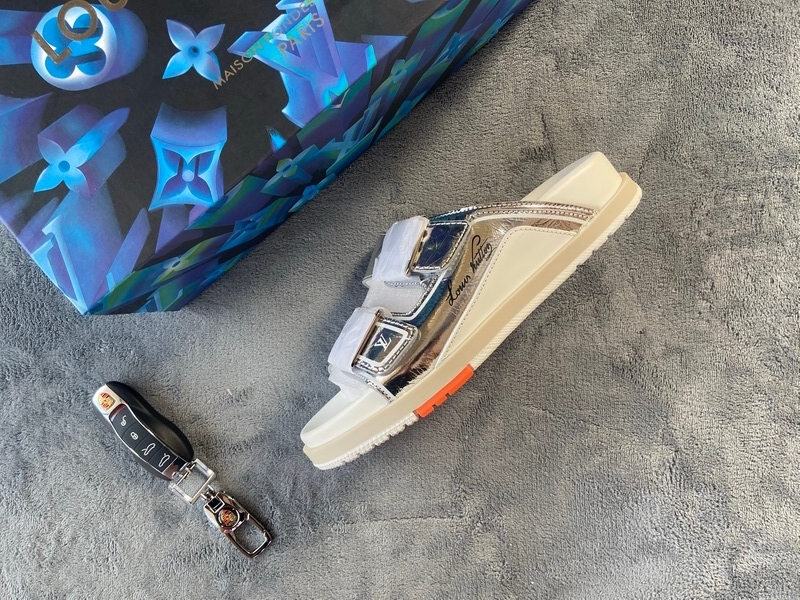 Pkstockx LOUIS VUITTON Trainer White Silver