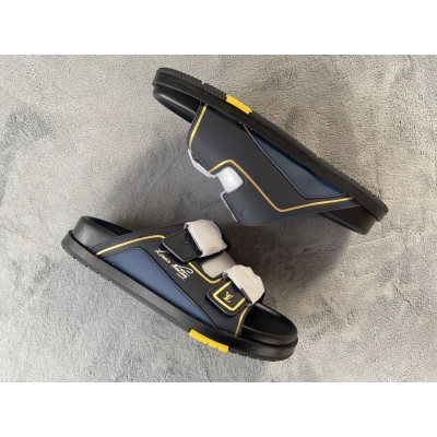 Pkstockx LOUIS VUITTON Trainer Black Yellow 02