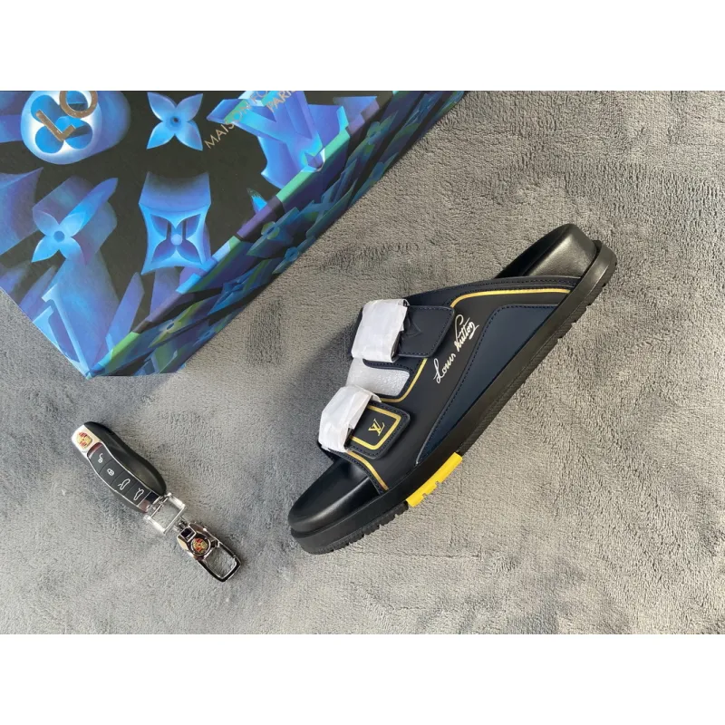 Pkstockx LOUIS VUITTON Trainer Black Yellow