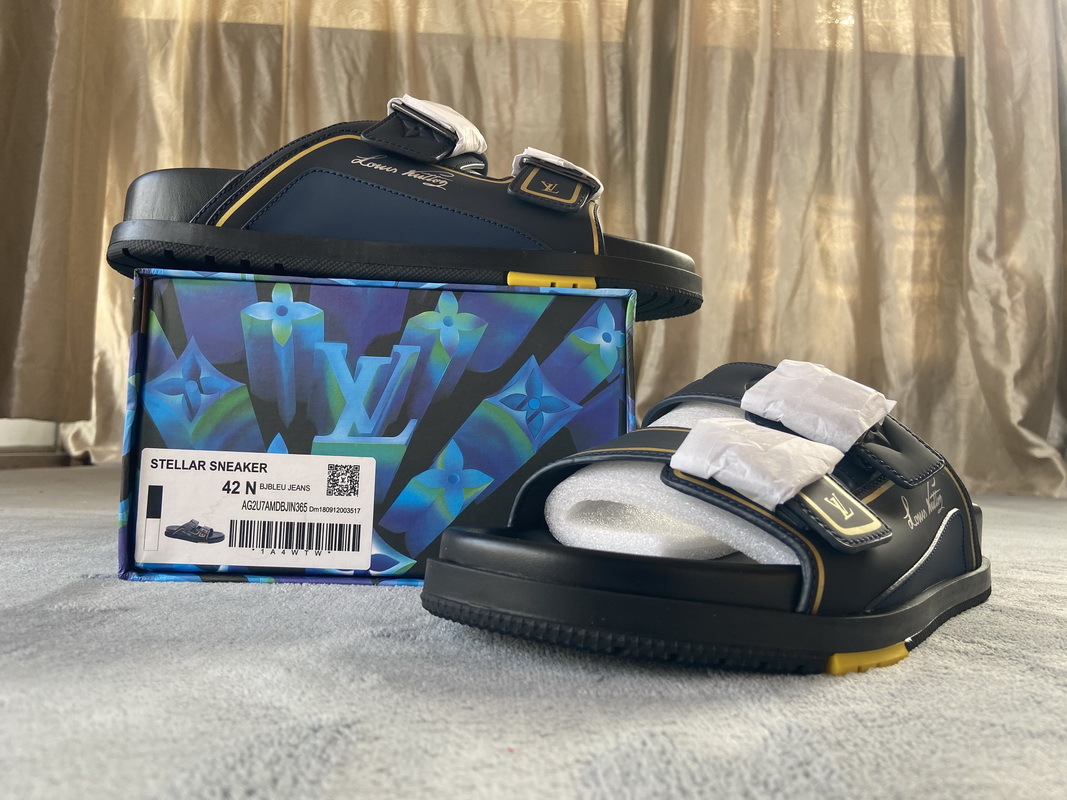 Pkstockx LOUIS VUITTON Trainer Black Yellow