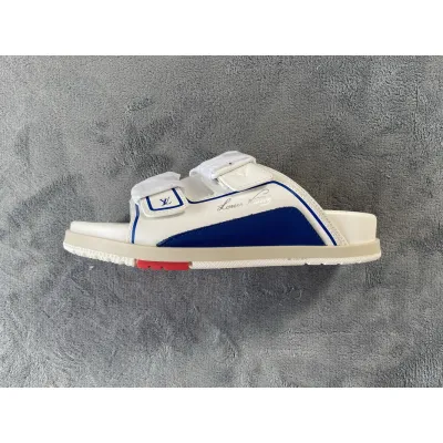 Pkstockx LOUIS VUITTON Trainer White Blue 01