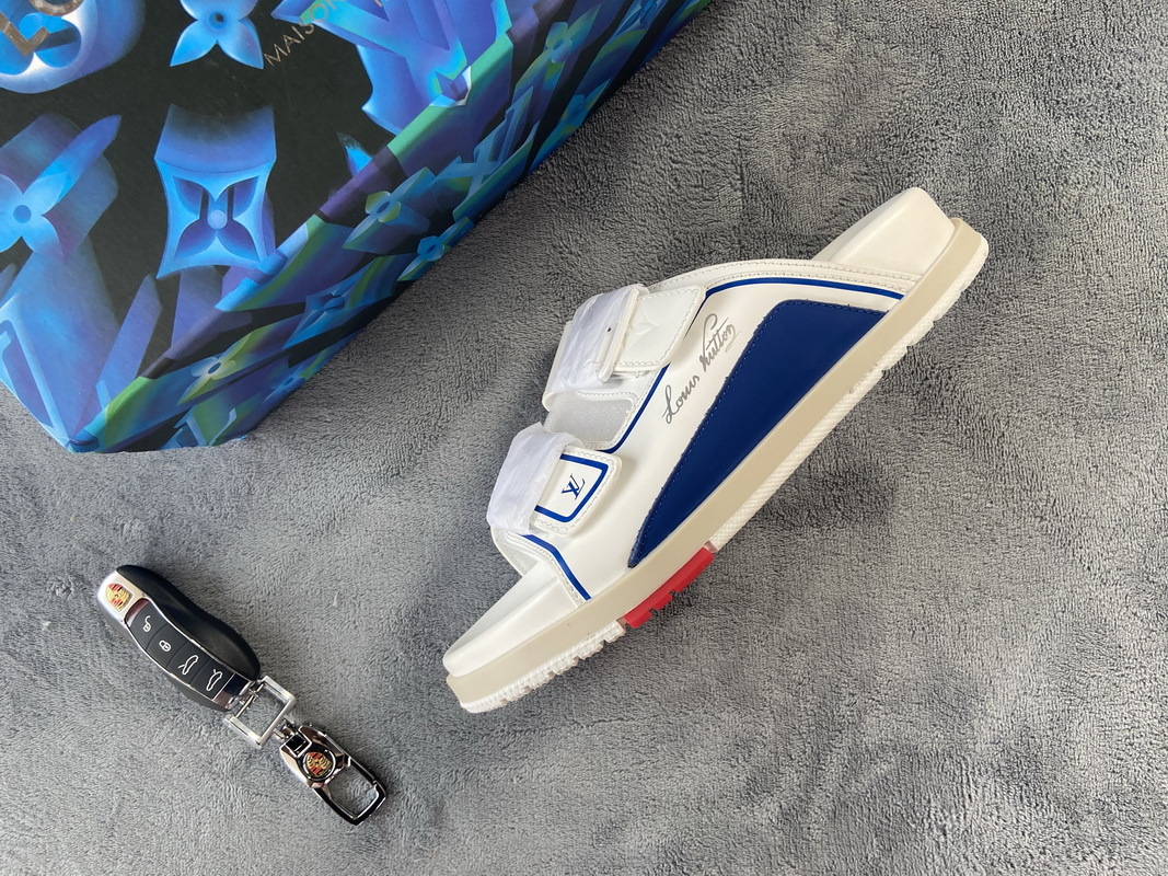 Pkstockx LOUIS VUITTON Trainer White Blue