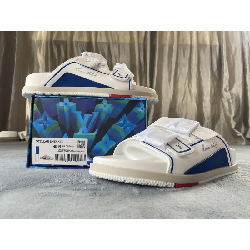Pkstockx LOUIS VUITTON Trainer White Blue