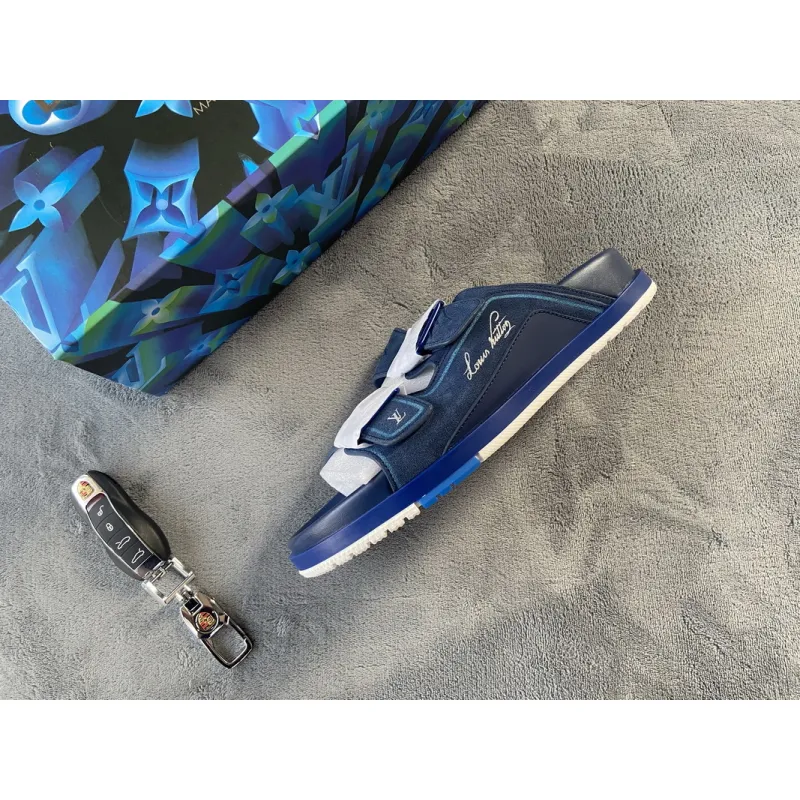 Pkstockx LOUIS VUITTON Trainer Dark Blue