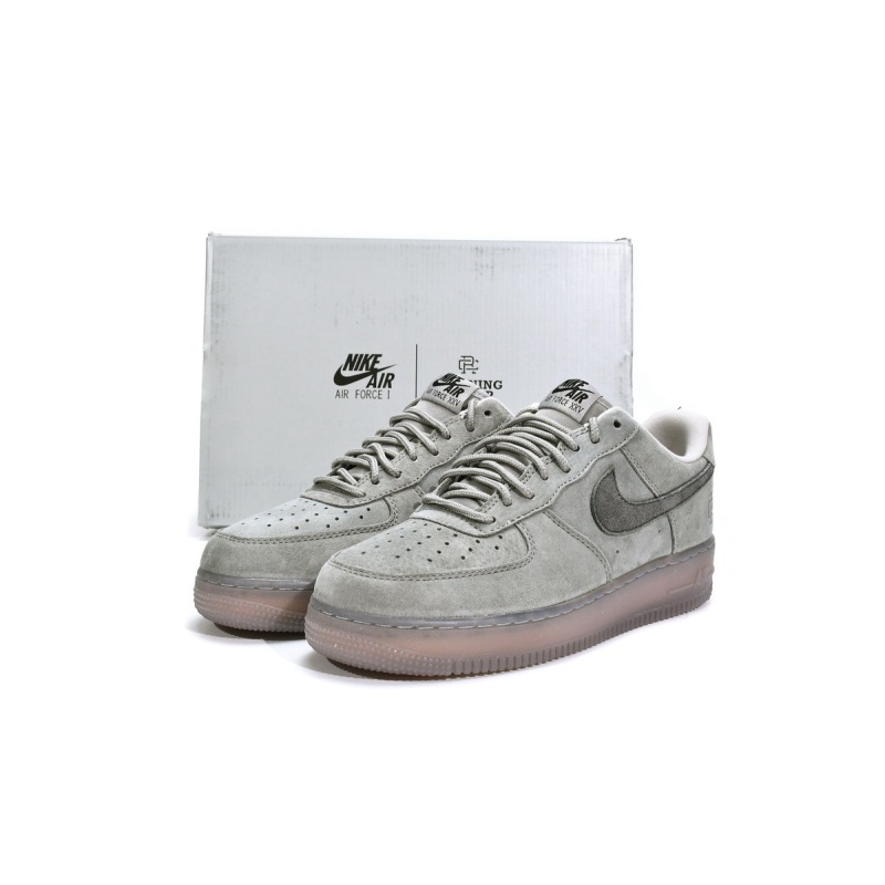 Reigning Champ x Nike Air Force 1 Low 07 LV8 Suede Light Grey/Black
