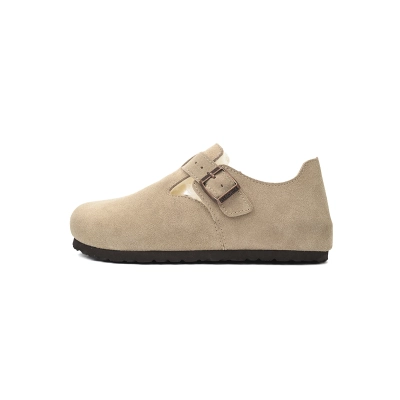 Birkenstock London Shearling Kith Faded Khaki 1023801 01