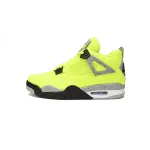 PK God Batch Tagz x Air jordan 4 Plush Fluorescent Yellow DV6773-700