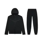 Nike Sportswear Tech Fleece Full-Zip Hoodie & Joggers Set Black