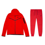 Nike Sportswear Tech Fleece Full Zip Hoodie & Joggers Set University Red
