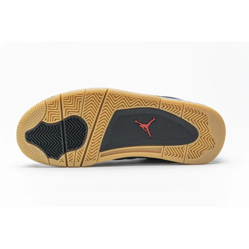 pk god batch air jordan 4 retro laser black gum ci1184-001
