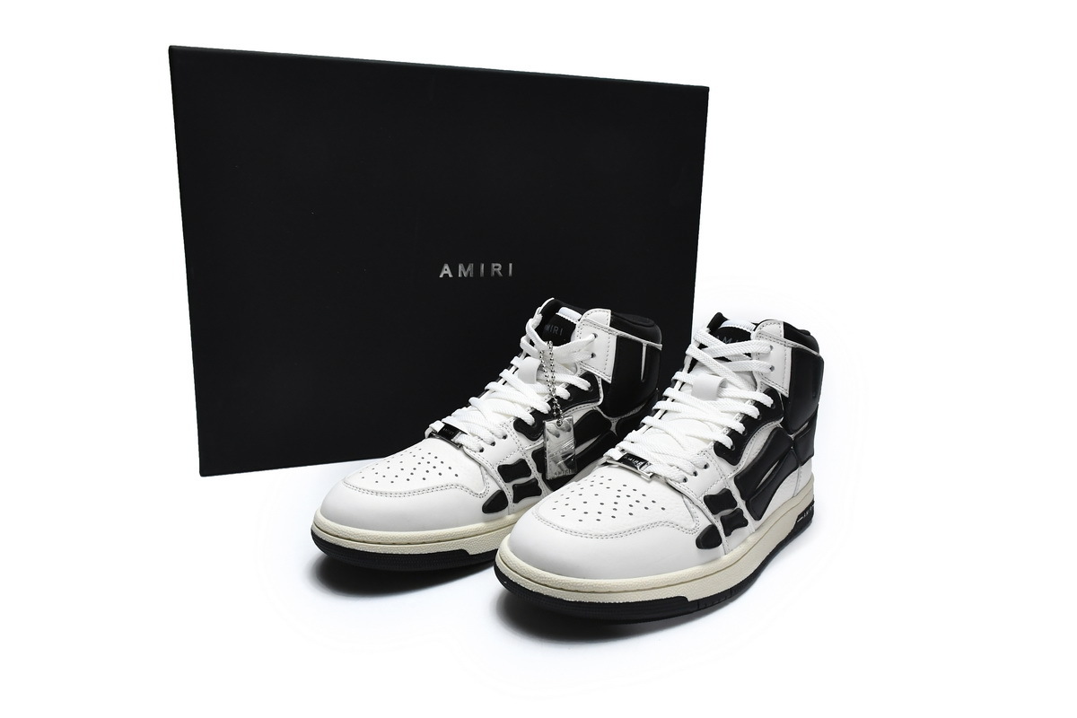PK God Batch AMIRI Skel Top High Whtie Black MFS002-111