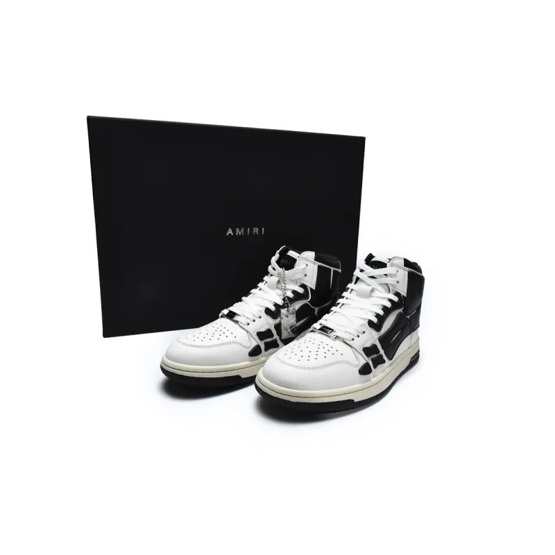 PK God Batch AMIRI Skel Top High Whtie Black MFS002-111 