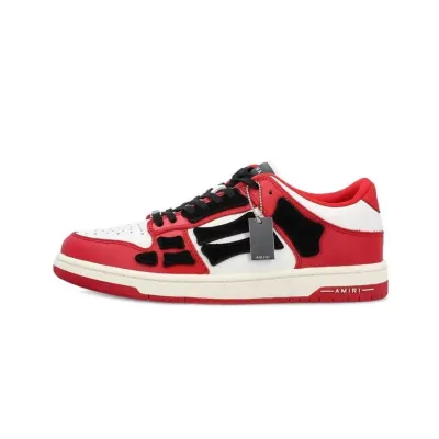 PK God Batch AMIRI Skel Top Low White Red White AW22MFS003-610 01