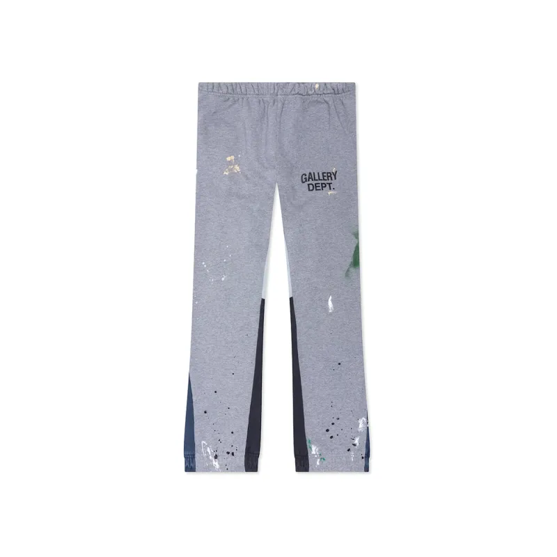gallery dept. painted flare sweat pants heather grey