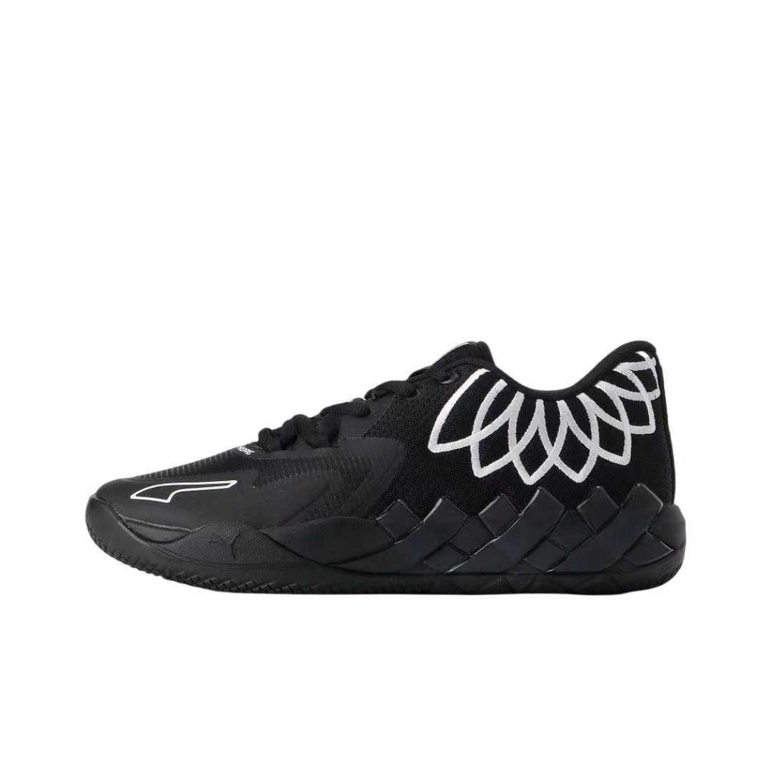 Puma LaMelo Ball MBO1 Lo Black White 376941-12