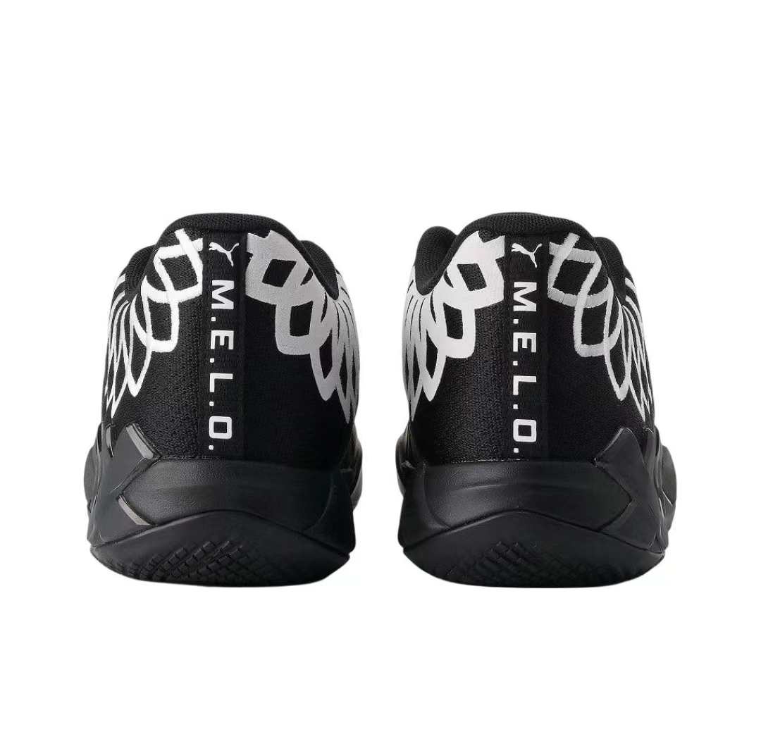 Puma LaMelo Ball MBO1 Lo Black White 376941-12