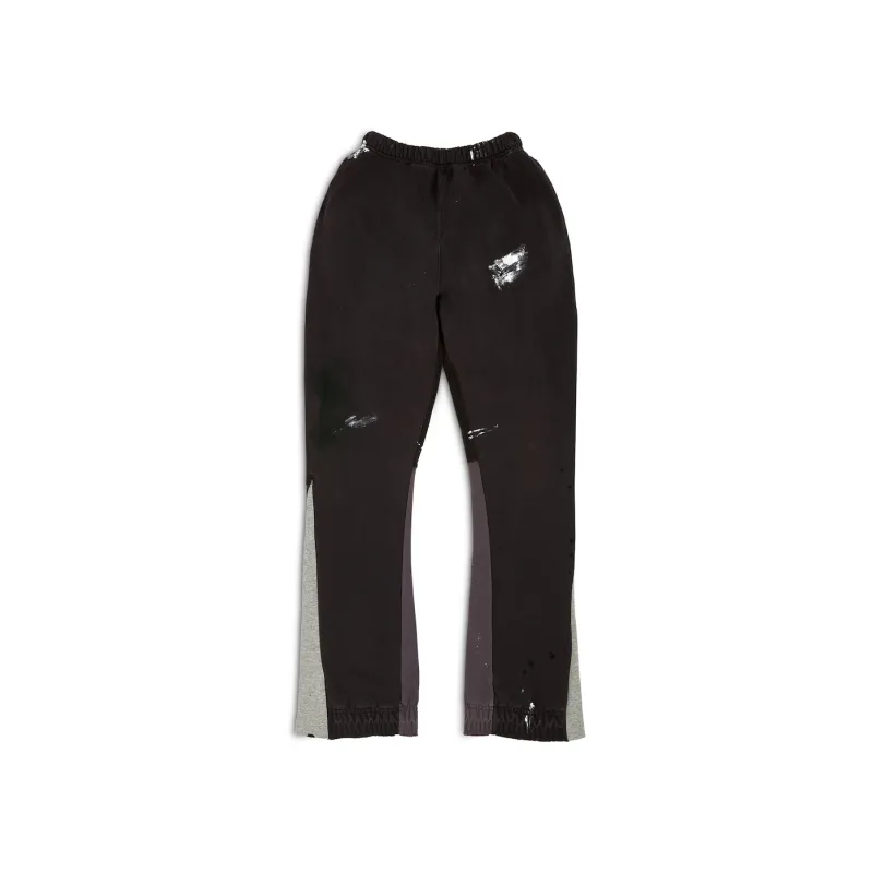 gallery dept. painted flare sweat pants washed black