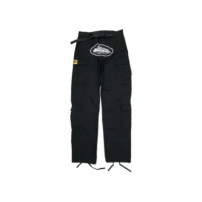 Corteiz 4Starz Special Edition Guerillaz Cargos Black/White 01