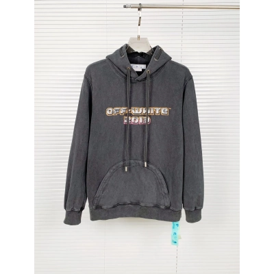 OFF WHITE New style washed hooded sweatshirt 01