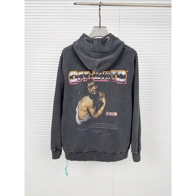 OFF WHITE New style washed hooded sweatshirt 02