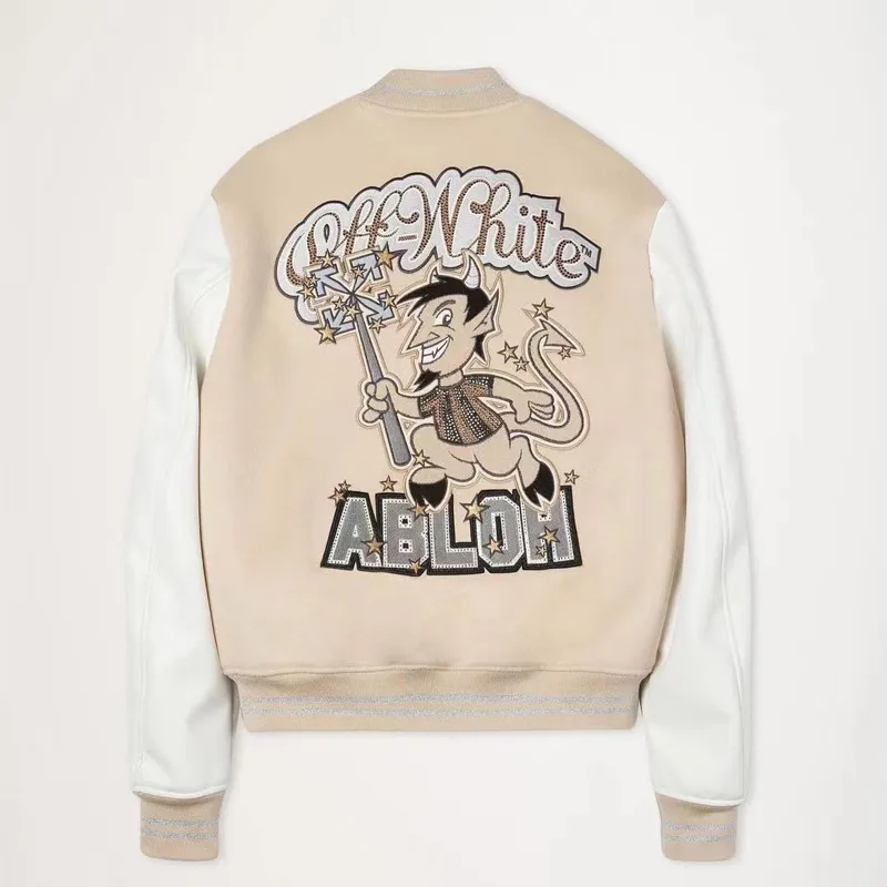 off white s009 milan joint model heavy embroidery