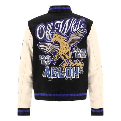 OFF WHITE S015 embroidered rhinestone jacket 01
