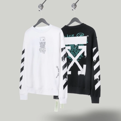 OFF WHITE Water drop arrow crew neck sweatshirt 01