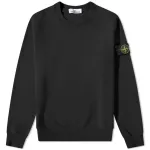 STONE ISLAN* GARMENT DYED CREW NECK SWEAT Black