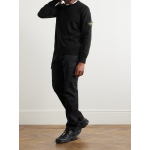 STONE ISLAN* GARMENT DYED CREW NECK SWEAT Black