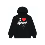 Sp5der I Heart SP5 Souvenir Hoodie Black