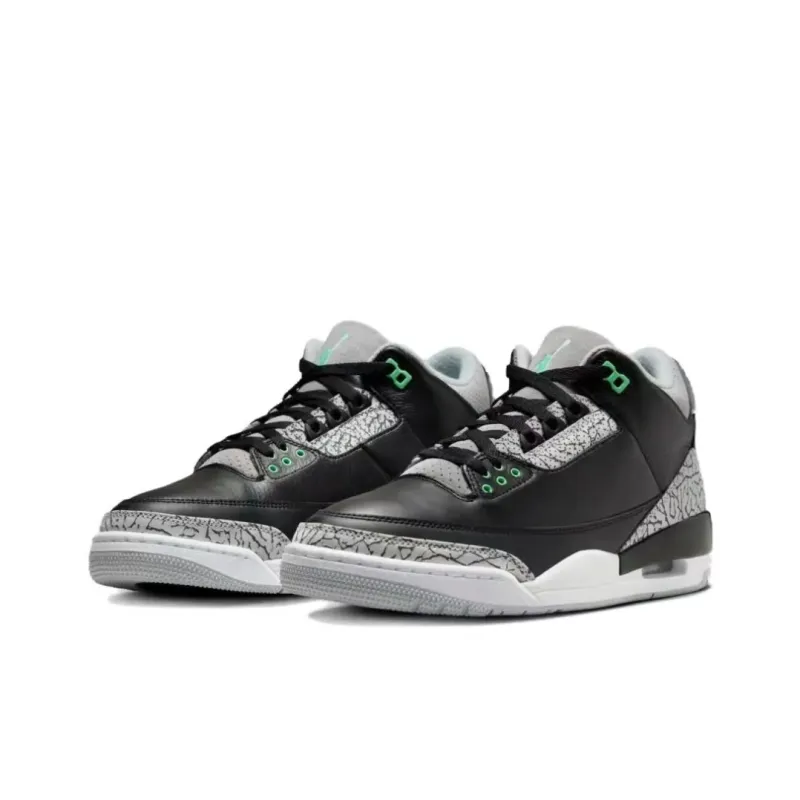 pk god batch air jordan 3 retro green glow ct8523-031