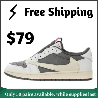 【$79 Free Shipping】High Quality Batch Air Jordan 1 Retro Low OG SP Travis Scott Reverse Mocha DM7866-162  01