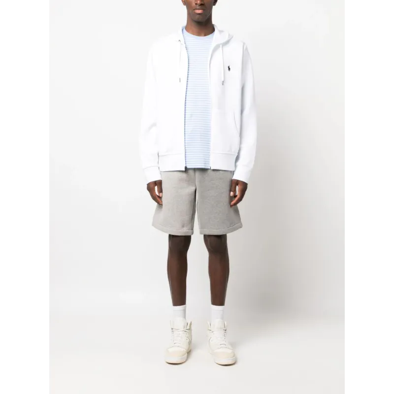 polo ralph lauren polo pony cotton blend cardigan white