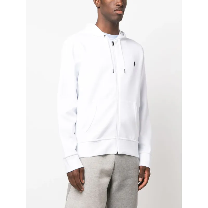 polo ralph lauren polo pony cotton blend cardigan white
