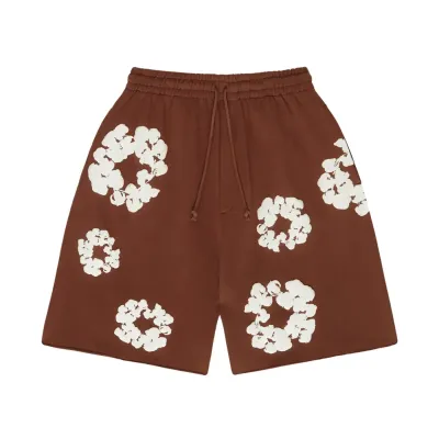 Denim Tears The Cotton Wreath Shorts Brown 01