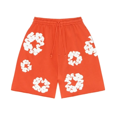 Denim Tears The Cotton Wreath Shorts Orange 01