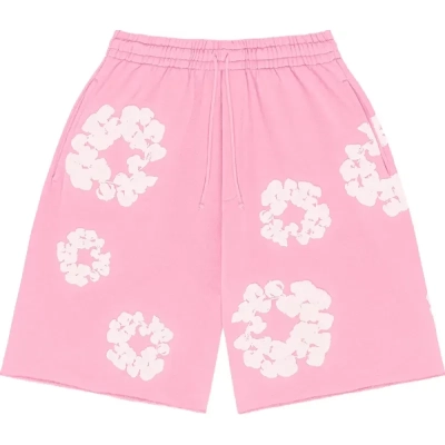 Denim Tears The Cotton Wreath Shorts Pink 01