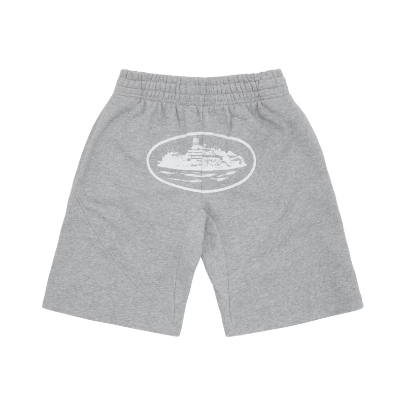 Corteiz OG Alcatraz Shorts Heather Grey