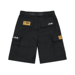 Corteiz Alcatraz Cargo Shorts Black