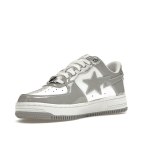 PK God Batch A Bathing Ape Bape Sta Patent Leather White Grey (2023) 