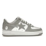 PK God Batch A Bathing Ape Bape Sta Patent Leather White Grey (2023) 