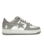 PK God Batch A Bathing Ape Bape Sta Patent Leather White Grey (2023) 