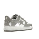 PK God Batch A Bathing Ape Bape Sta Patent Leather White Grey (2023) 
