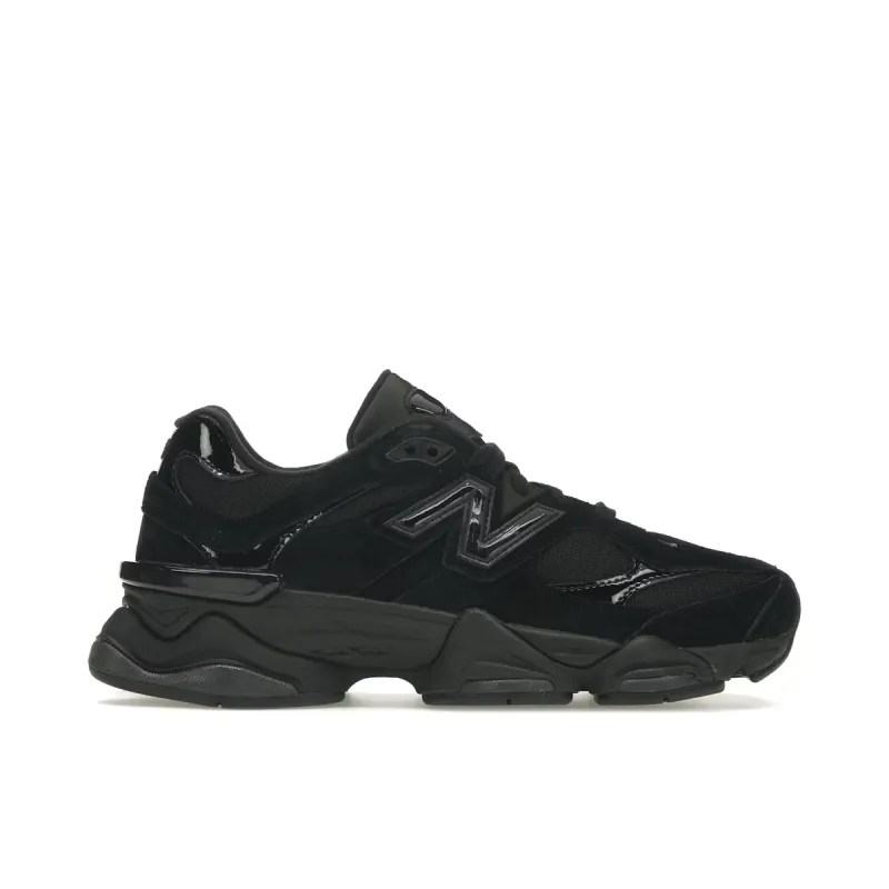 new balance 9060 triple black patent