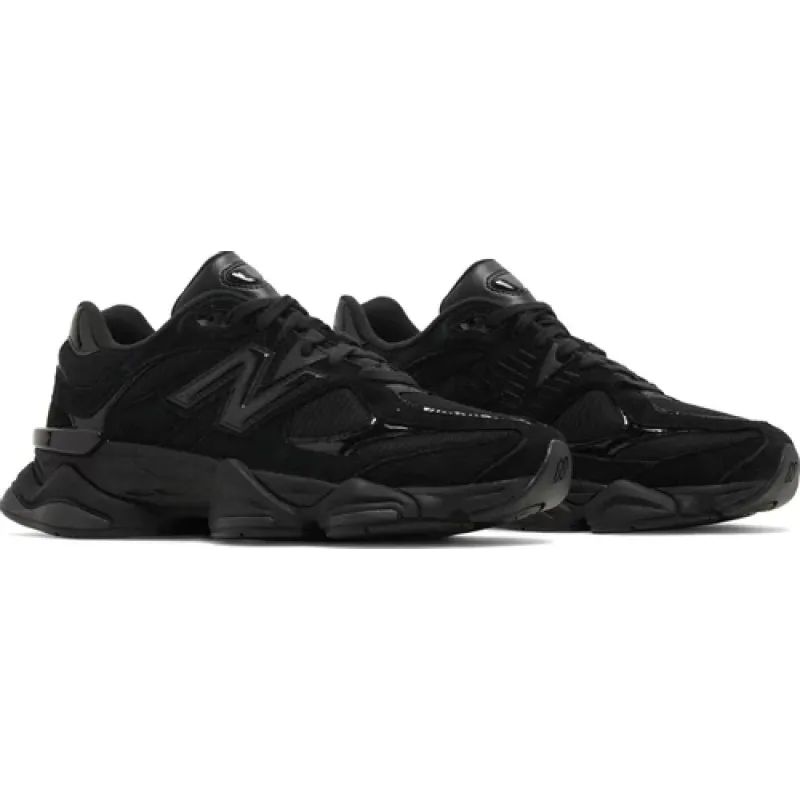 new balance 9060 triple black patent